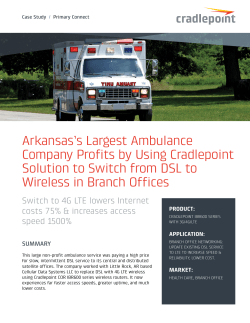 Arkansas`s Largest Ambulance Company Profits by