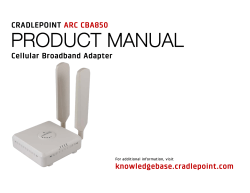 CradlePoint Mobile Broadband Router