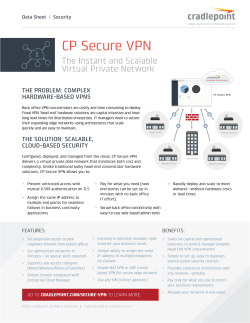 CP Secure VPN Data Sheet