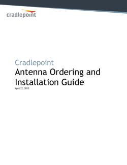Antenna Ordering and Installation Guide