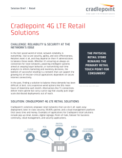 Cradlepoint 4G LTE Retail Solutions
