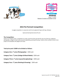 2015 Pet Portrait Competition