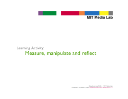 Measure, manipulate and reflect