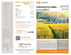 Following the Rabbi