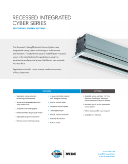 RECESSED INTEGRATED CYBER SERIES