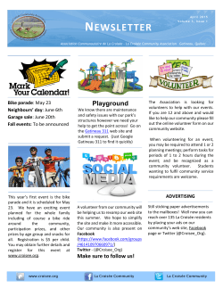 LaCroisee-NewsLetter_APR2015_ENG