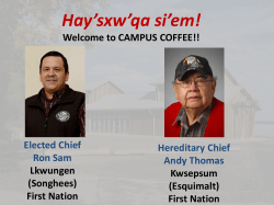 IESS Information for Campus Coffee April 2015