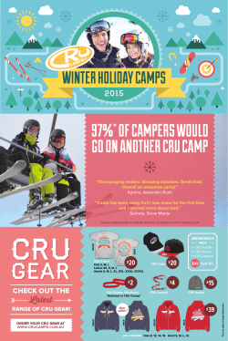 97%*OF CAMPERS WOULD GO ON ANOTHER CRU