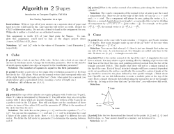 Algorithm 2 Shapes