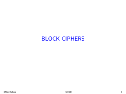 BLOCK CIPHERS