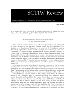 SCTIW Review - Society for Contemporary Thought and the
