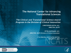 Toward 202: Evolving the CTSA Program to Transform Clinical