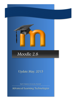 Moodle 2.8 - NDUS CTS - North Dakota University System