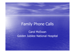 McEwan, C, Family Phone Calls for SCTS [Compatibility Mode]