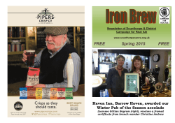 Iron Brew Spring 2015 - Scunthorpe & District CAMRA