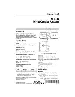 ML6144 Direct Coupled Actuator