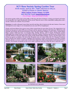 garden tour flyer & info - Santa Clarita Rose Society
