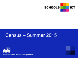 Census â Summer 2015