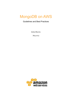 MongoDB on AWS: Guidelines and Best Practices