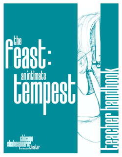 The Feast: an intimate Tempest â¢ 2012