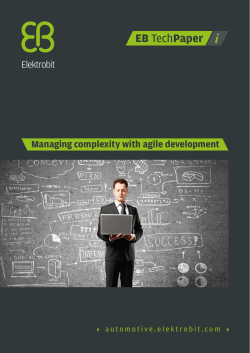 Managing complexity with agile development