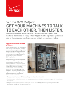 GET YOUR MACHINES TO TALK TO EACH OTHER. THEN LISTEN.