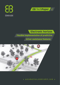 EB TechPaper Electronic horizon