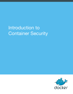 Introduction to Container Security