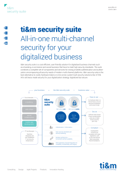 ti&m security suite - Web Access Management