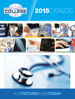 School Catalog - Dade Medical College