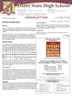 newsletter-april2-2015 - Dalby State High School