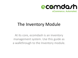 The Inventory Module