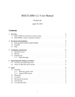BOLT-LMM v2.1 User Manual