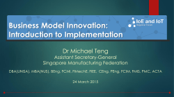 Business Model Innovation: Introduction to Implementation