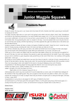 Junior Magpie Squawk