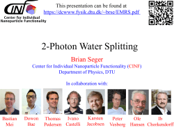 2-Photon Water Splitting