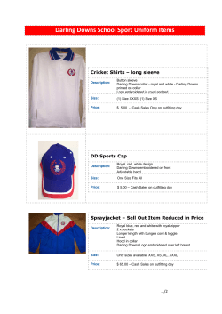 Sell Out Items - Darling Downs School Sport