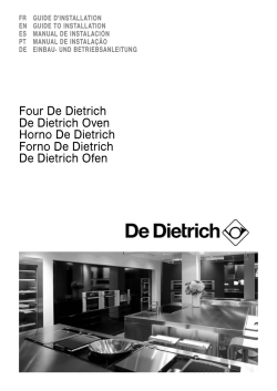 Four De Dietrich De Dietrich Oven Horno De Dietrich Forno De