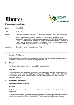 Planning Committee 1 April 2015 final minutes