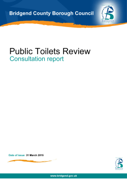 Public Toilets Review - Bridgend County Borough Council