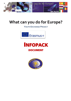 What can you do for Europe?