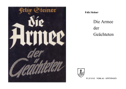 Steiner, Felix â Die Armee Der Geaechteten (1963, 184 Doppels.)