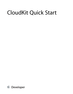 CloudKit Quick Start