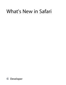 What`s New in Safari