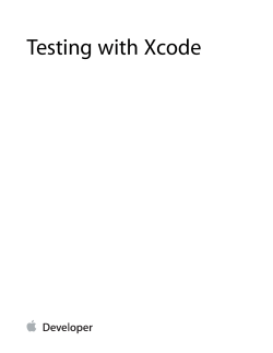 Testing with Xcode