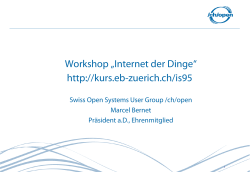 Workshop âInternet der Dingeâ http://kurs.eb