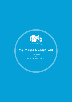 OS OPEN NAMES API - Ordnance Survey Developer Portal