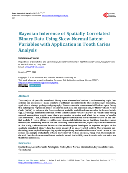 Bayesian Inference of Spatially Correlated Binary Data Using Skew