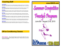 summer schedule 2015 - San Diego Ice Arena