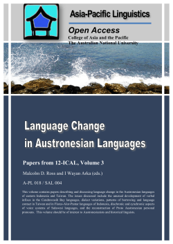 Language change in Austronesian languages